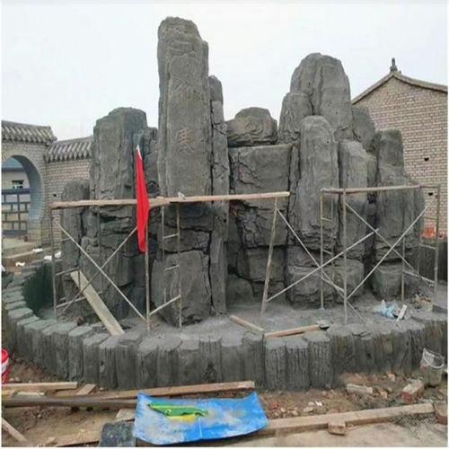 小型水泥假山制作视频,跟随视频学技巧